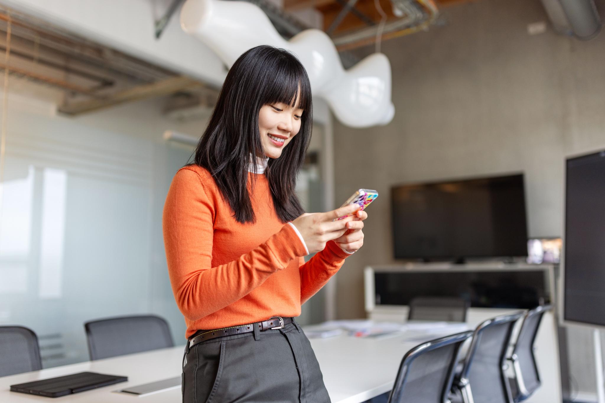 Woman analysing examples of strategic risk